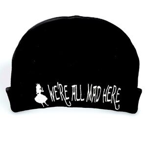 Disney WE’RE ALL MAD HERE - Alice in wonderland graphic Beanie​​ Nylon 5…